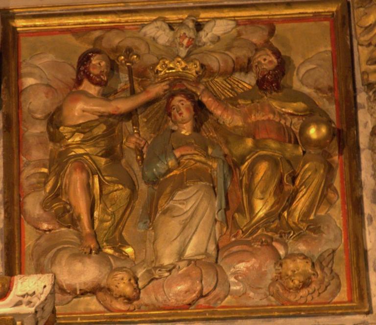 Retable de la chapelle du Rosaire - Le couronnement de la Vierge