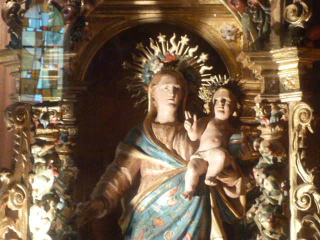 La Cadireta - Détail, La Vierge à l'enfant