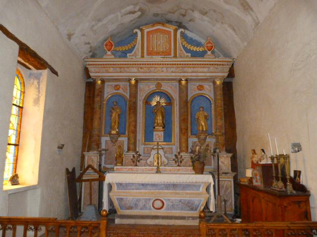 L'église Saint-Vincent de Mantet - Le retable